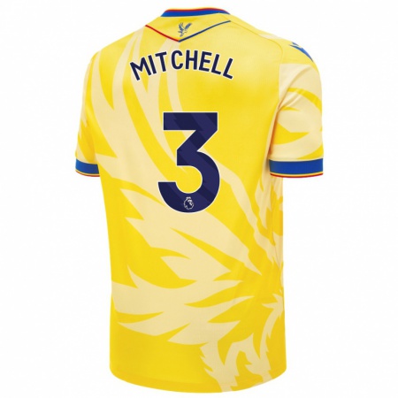 Kandiny Hombre Camiseta Tyrick Mitchell #3 Amarillo 2ª Equipación 2024/25 La Camisa Chile