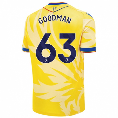 Kandiny Hombre Camiseta Owen Goodman #63 Amarillo 2ª Equipación 2024/25 La Camisa Chile