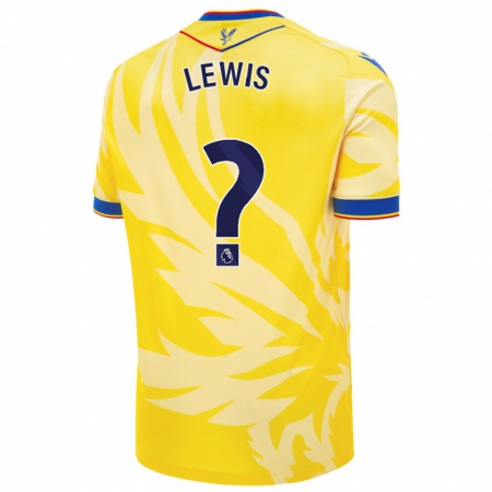 Kandiny Hombre Camiseta Cameron Lewis Brown #0 Amarillo 2ª Equipación 2024/25 La Camisa Chile