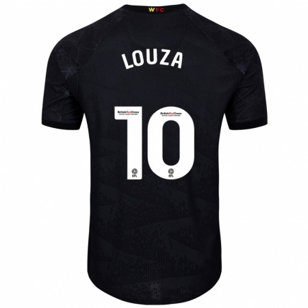 Kandiny Hombre Camiseta Imrân Louza #10 Negro Blanco 2ª Equipación 2024/25 La Camisa Chile