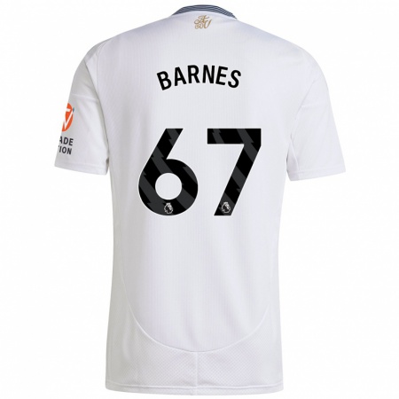 Kandiny Hombre Camiseta Mikell Barnes #67 Blanco 2ª Equipación 2024/25 La Camisa Chile