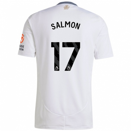 Kandiny Hombre Camiseta Ebony Salmon #17 Blanco 2ª Equipación 2024/25 La Camisa Chile