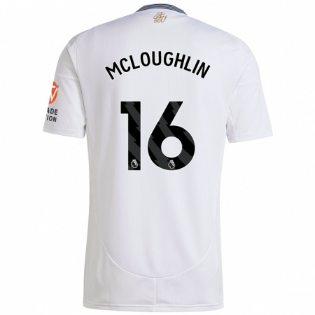 Kandiny Hombre Camiseta Olivia Mcloughlin #16 Blanco 2ª Equipación 2024/25 La Camisa Chile