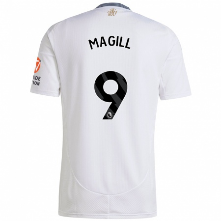 Kandiny Hombre Camiseta Simone Magill #9 Blanco 2ª Equipación 2024/25 La Camisa Chile