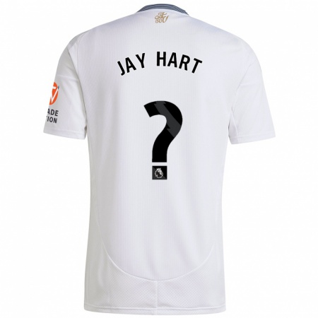 Kandiny Hombre Camiseta Taylor Jay Hart #0 Blanco 2ª Equipación 2024/25 La Camisa Chile