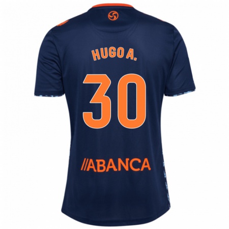 Kandiny Hombre Camiseta Hugo Álvarez #30 Azul Marino 2ª Equipación 2024/25 La Camisa Chile