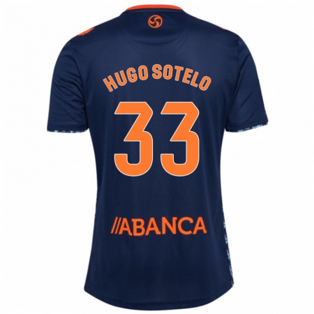 Kandiny Hombre Camiseta Hugo Sotelo #33 Azul Marino 2ª Equipación 2024/25 La Camisa Chile