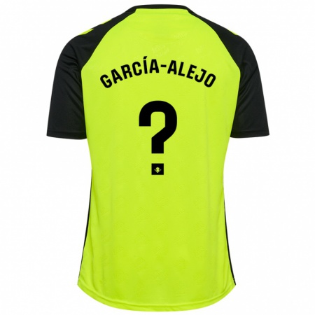 Kandiny Hombre Camiseta Raúl García-Alejo #0 Amarillo Fluorescente Negro 2ª Equipación 2024/25 La Camisa Chile