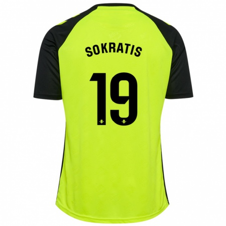 Kandiny Hombre Camiseta Sokratis Papastathopoulos #19 Amarillo Fluorescente Negro 2ª Equipación 2024/25 La Camisa Chile