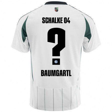 Kandiny Hombre Camiseta Timo Baumgartl #0 Blanco Verde 2ª Equipación 2024/25 La Camisa Chile