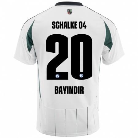 Kandiny Hombre Camiseta Aris Bayindir #20 Blanco Verde 2ª Equipación 2024/25 La Camisa Chile