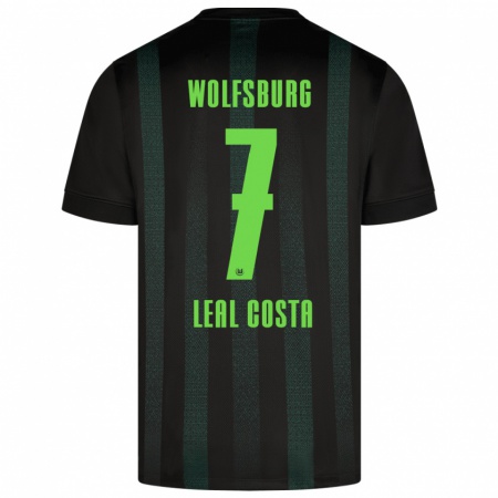 Kandiny Hombre Camiseta David Leal Costa #7 Verde Oscuro 2ª Equipación 2024/25 La Camisa Chile