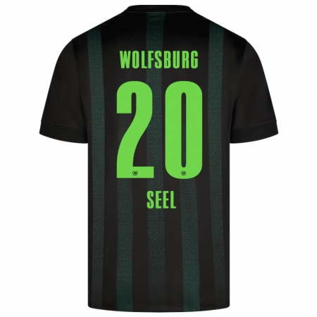 Kandiny Hombre Camiseta William Seel #20 Verde Oscuro 2ª Equipación 2024/25 La Camisa Chile