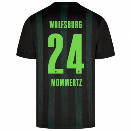 Kandiny Hombre Camiseta Benjamin Mommertz #24 Verde Oscuro 2ª Equipación 2024/25 La Camisa Chile