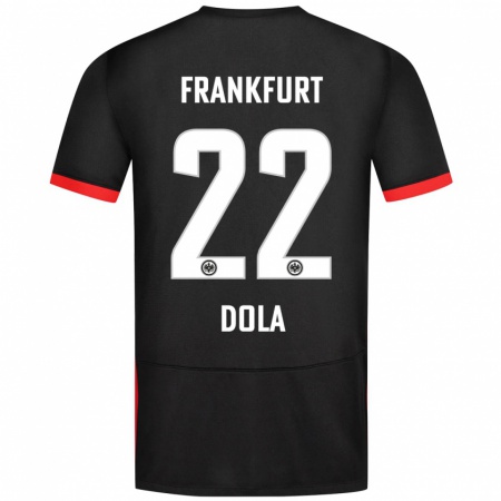 Kandiny Hombre Camiseta Igor Dola #22 Negro 2ª Equipación 2024/25 La Camisa Chile