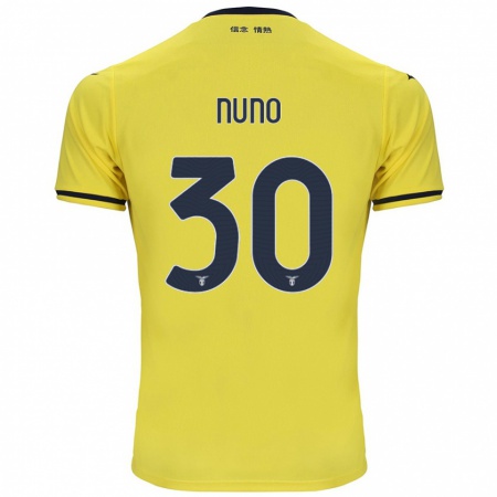 Kandiny Hombre Camiseta Nuno Tavares #30 Amarillo 2ª Equipación 2024/25 La Camisa Chile