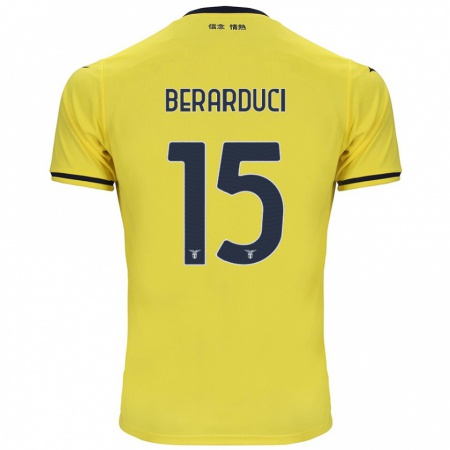 Kandiny Hombre Camiseta Martina Berarduci #15 Amarillo 2ª Equipación 2024/25 La Camisa Chile