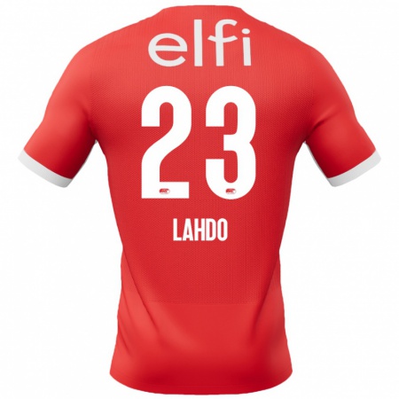 Kandiny Mujer Camiseta Mayckel Lahdo #23 Rojo Blanco 1ª Equipación 2024/25 La Camisa Chile