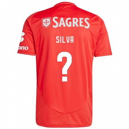 Kandiny Mujer Camiseta Francisco Silva #0 Rojo Blanco 1ª Equipación 2024/25 La Camisa Chile