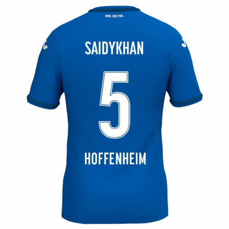 Kandiny Mujer Camiseta Ibrahim Saidykhan #5 Azul Real 1ª Equipación 2024/25 La Camisa Chile