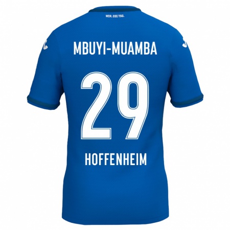 Kandiny Mujer Camiseta Hubert Mbuyi-Muamba #29 Azul Real 1ª Equipación 2024/25 La Camisa Chile