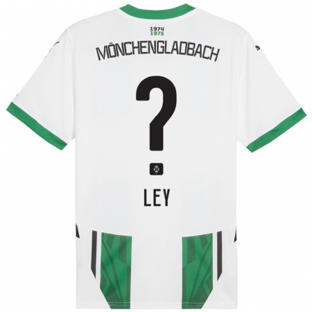 Kandiny Mujer Camiseta Marlon Ley #0 Blanco Verde 1ª Equipación 2024/25 La Camisa Chile