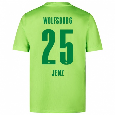 Kandiny Mujer Camiseta Moritz Jenz #25 Verde Fluorescente 1ª Equipación 2024/25 La Camisa Chile