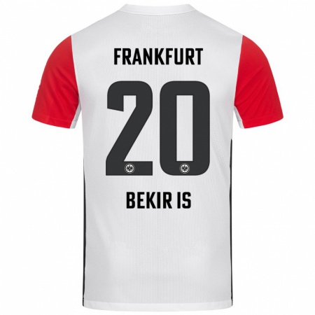 Kandiny Mujer Camiseta Eba Bekir Is #20 Blanco Rojo 1ª Equipación 2024/25 La Camisa Chile