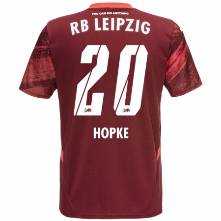 Kandiny Mujer Camiseta Hannes Hopke #20 Borgoña 2ª Equipación 2024/25 La Camisa Chile