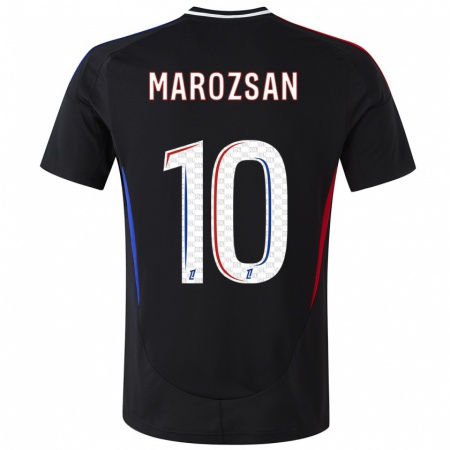 Kandiny Mujer Camiseta Dzsenifer Marozsán #10 Negro 2ª Equipación 2024/25 La Camisa Chile