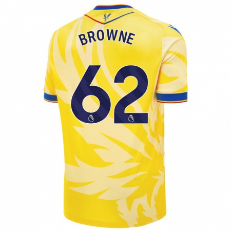 Kandiny Mujer Camiseta Luke Browne #62 Amarillo 2ª Equipación 2024/25 La Camisa Chile