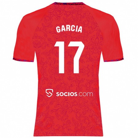 Kandiny Mujer Camiseta Débora García #17 Rojo 2ª Equipación 2024/25 La Camisa Chile