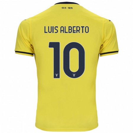 Kandiny Mujer Camiseta Luis Alberto #10 Amarillo 2ª Equipación 2024/25 La Camisa Chile