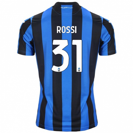 Kandiny Niño Camiseta Francesco Rossi #31 Azul Negro 1ª Equipación 2024/25 La Camisa Chile