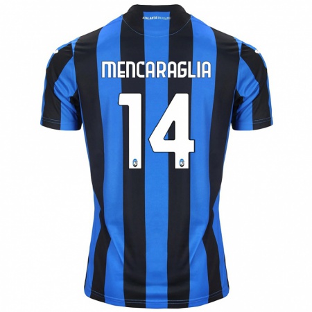 Kandiny Niño Camiseta Filippo Mencaraglia #14 Azul Negro 1ª Equipación 2024/25 La Camisa Chile