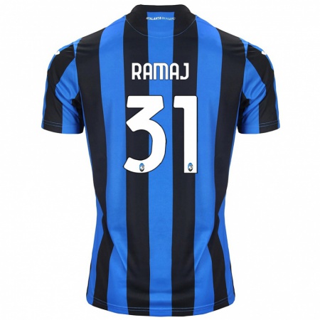 Kandiny Niño Camiseta Gabriel Ramaj #31 Azul Negro 1ª Equipación 2024/25 La Camisa Chile