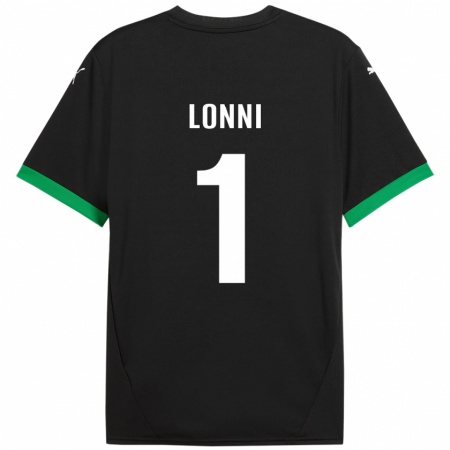 Kandiny Niño Camiseta Lia Lonni #1 Negro Verde Oscuro 1ª Equipación 2024/25 La Camisa Chile