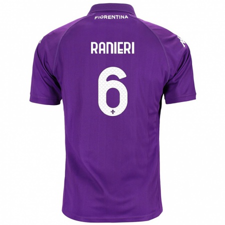 Kandiny Niño Camiseta Luca Ranieri #6 Morado 1ª Equipación 2024/25 La Camisa Chile