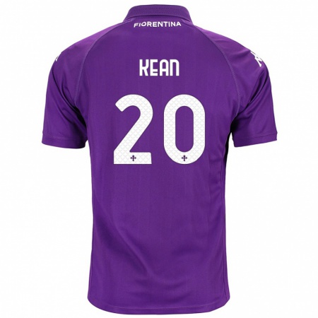 Kandiny Niño Camiseta Moise Kean #20 Morado 1ª Equipación 2024/25 La Camisa Chile