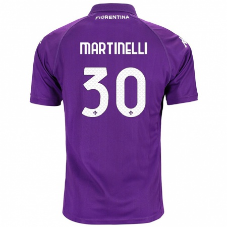 Kandiny Niño Camiseta Tommaso Martinelli #30 Morado 1ª Equipación 2024/25 La Camisa Chile