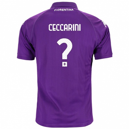 Kandiny Niño Camiseta Mattia Ceccarini #0 Morado 1ª Equipación 2024/25 La Camisa Chile