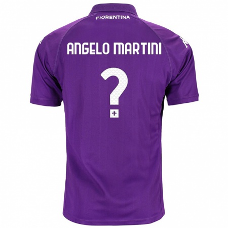 Kandiny Niño Camiseta Angelo Martini #0 Morado 1ª Equipación 2024/25 La Camisa Chile