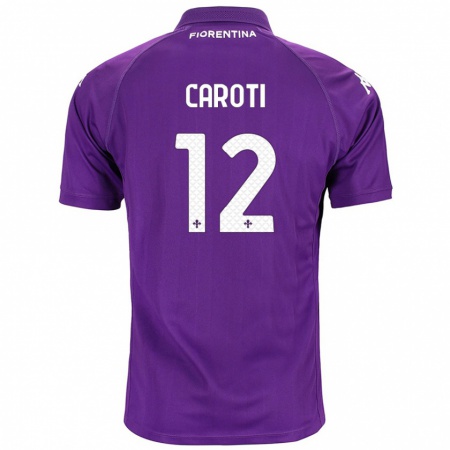 Kandiny Niño Camiseta Filippo Caroti #12 Morado 1ª Equipación 2024/25 La Camisa Chile