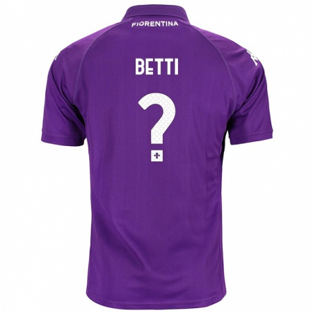 Kandiny Niño Camiseta Tiziano Betti #0 Morado 1ª Equipación 2024/25 La Camisa Chile