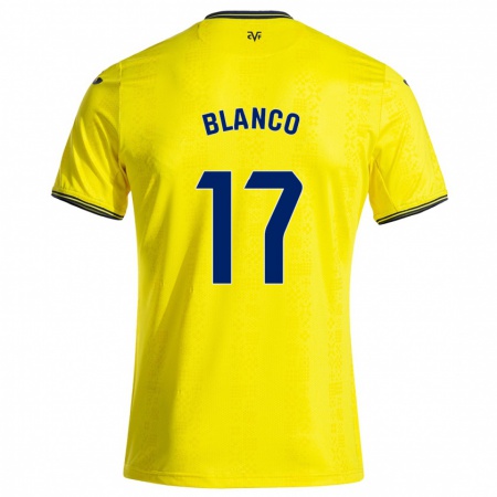 Kandiny Niño Camiseta Fabio Blanco #17 Amarillo Negro 1ª Equipación 2024/25 La Camisa Chile