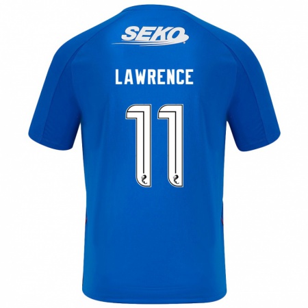 Kandiny Niño Camiseta Tom Lawrence #11 Azul Oscuro 1ª Equipación 2024/25 La Camisa Chile