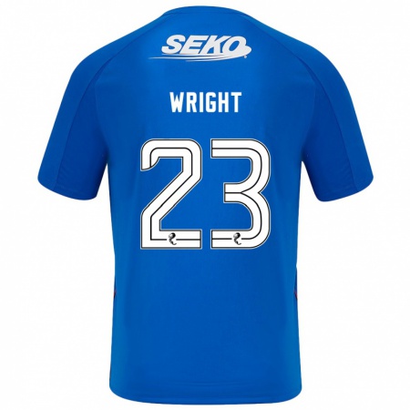 Kandiny Niño Camiseta Scott Wright #23 Azul Oscuro 1ª Equipación 2024/25 La Camisa Chile