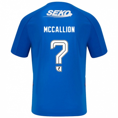 Kandiny Niño Camiseta Aiden Mccallion #0 Azul Oscuro 1ª Equipación 2024/25 La Camisa Chile