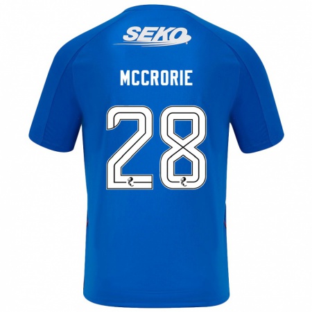 Kandiny Niño Camiseta Robby Mccrorie #28 Azul Oscuro 1ª Equipación 2024/25 La Camisa Chile