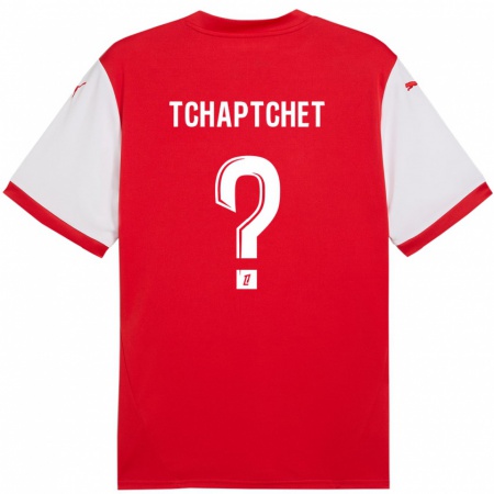 Kandiny Niño Camiseta Arthur Tchaptchet #0 Rojo Blanco 1ª Equipación 2024/25 La Camisa Chile